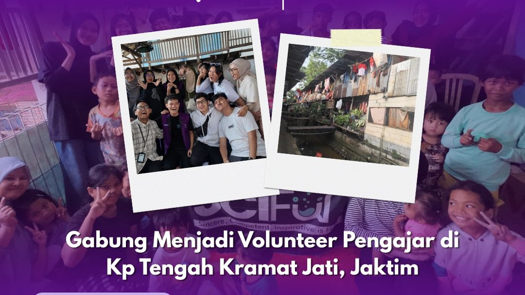 Relawan Pengajar di Kp. Tengah Kramat Jati Jaktim