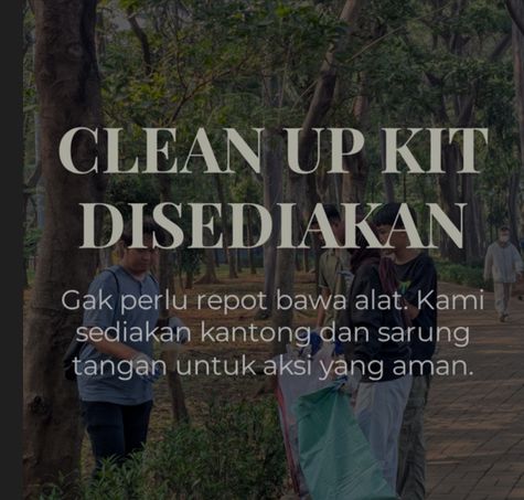 Galeri aktivitas Clean Up Tebet Eco Park ke-5