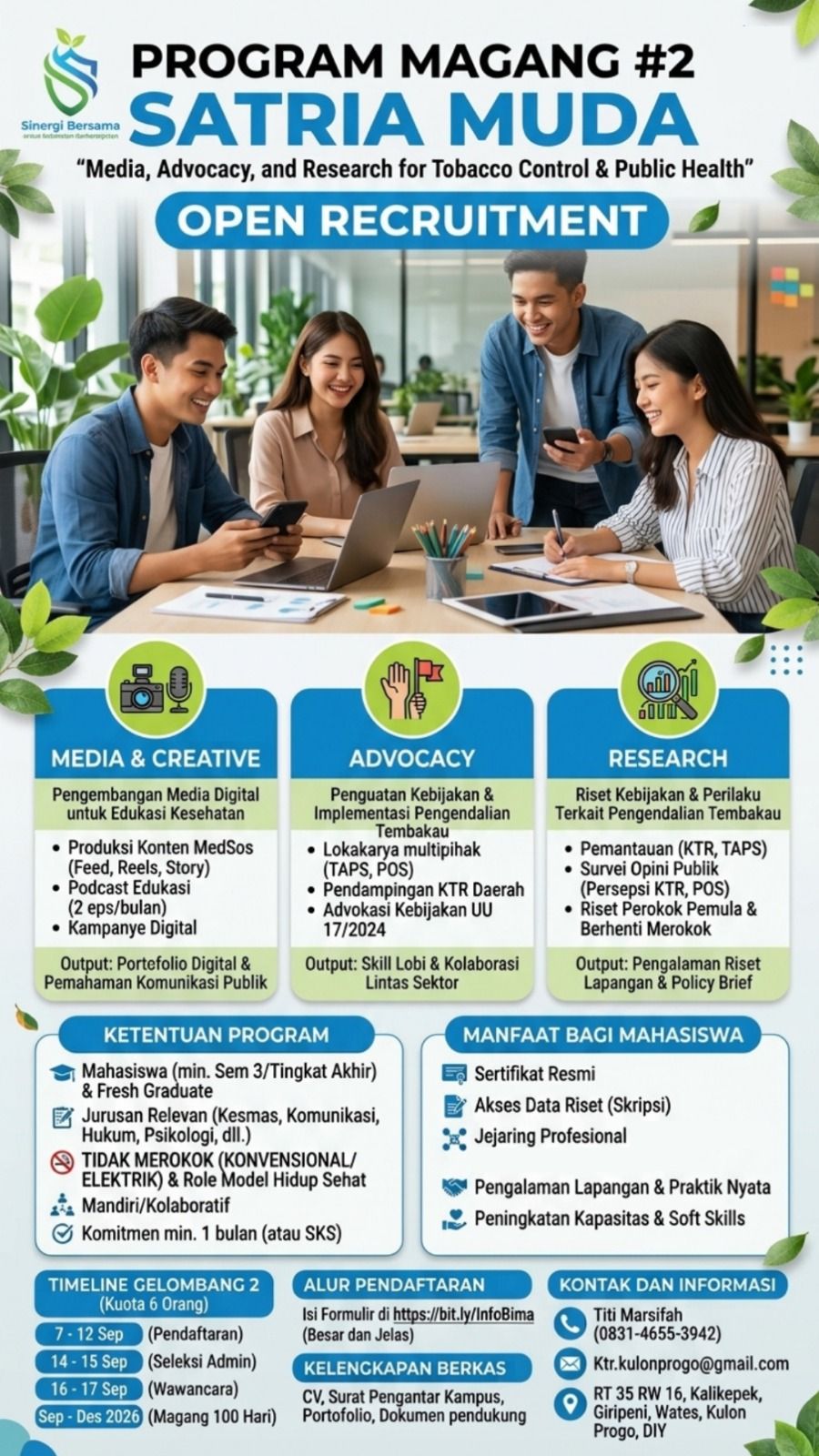 Galeri aktivitas Internship #2 Satria Muda ke-2
