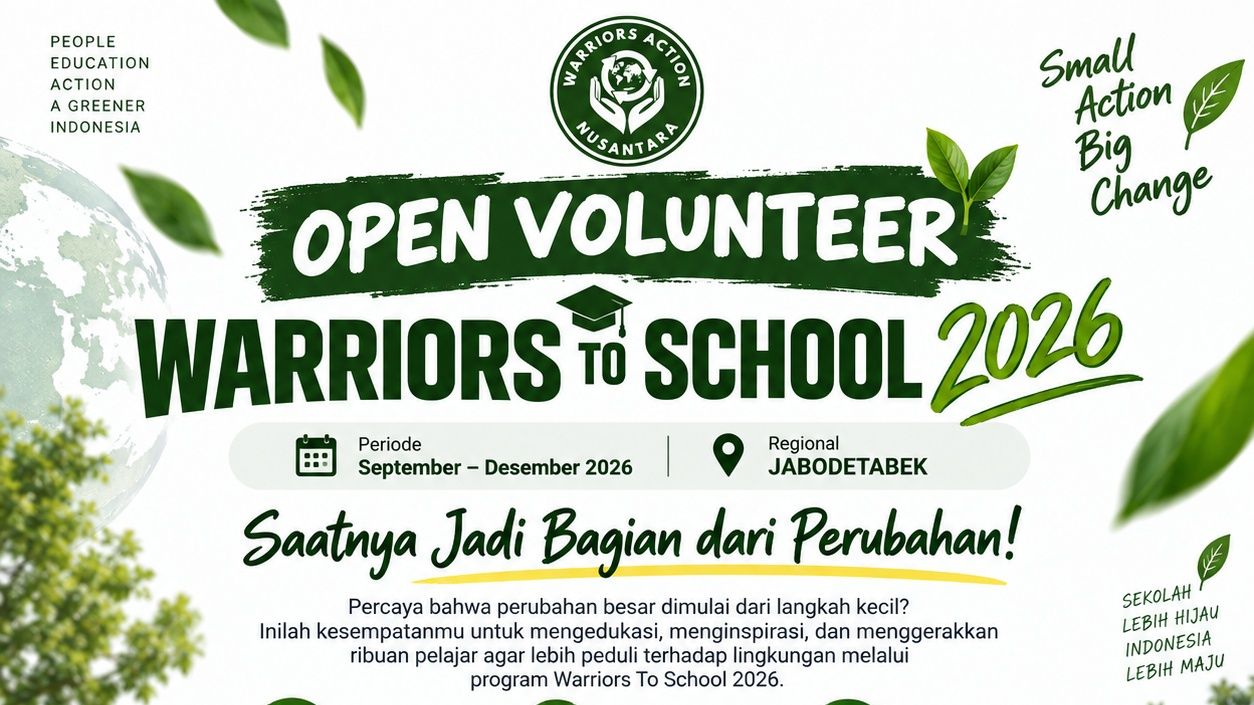 OPEN  RECRUITMENT VOLUNTEER SCHOOL 2026
