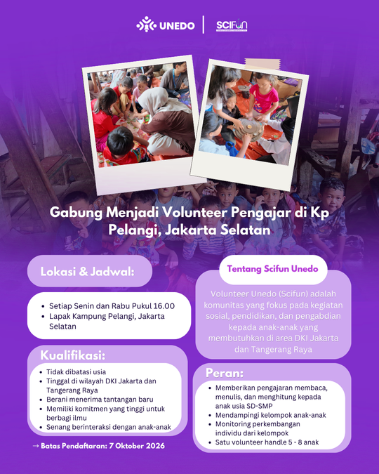 Galeri aktivitas Relawan Pengajar di Kp. Pelangi Jakarta Selatan ke-2