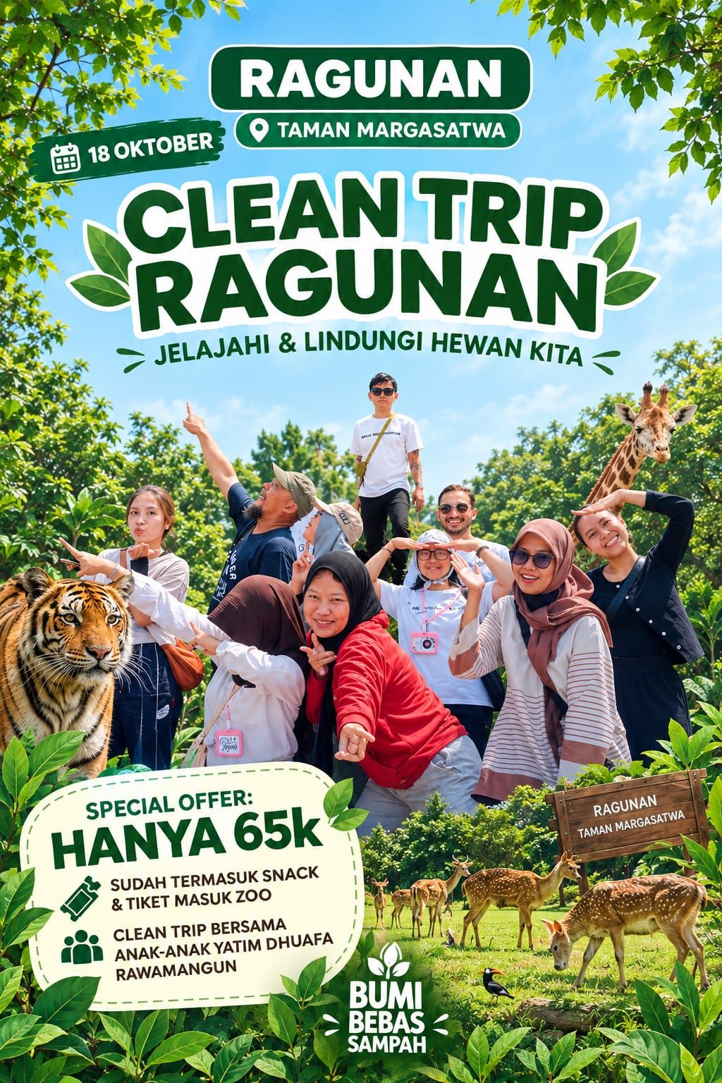 Galeri aktivitas Cleantrip Taman Binatang Ragunan ke-2