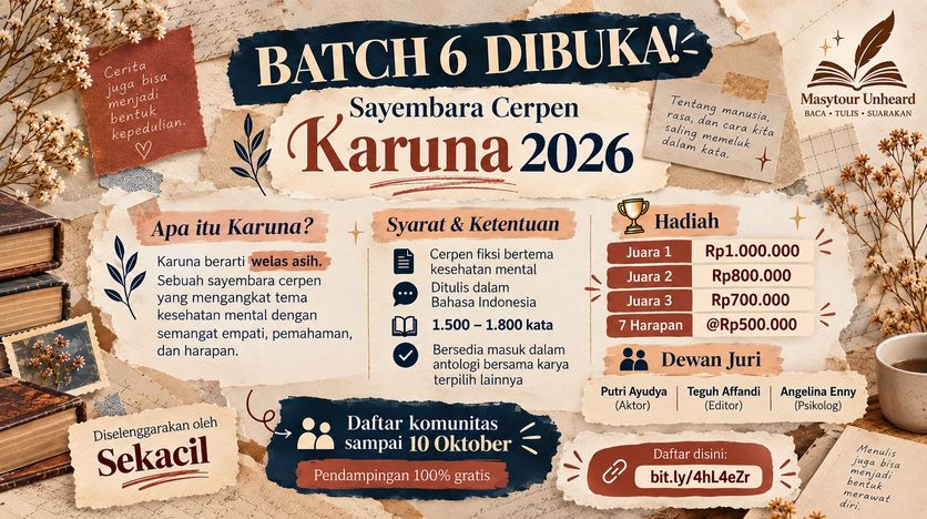 Peserta Sayembara Cerpen Karuna 2026