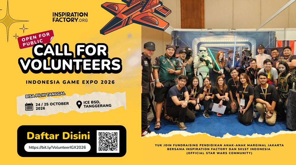 CALL FOR VOLUNTEERS - INDONESIA GAME EXPO 2026