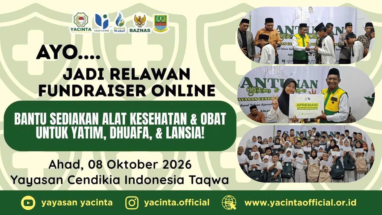 Relawan Fundraiser Online: Wakaf Alat Kesehatan