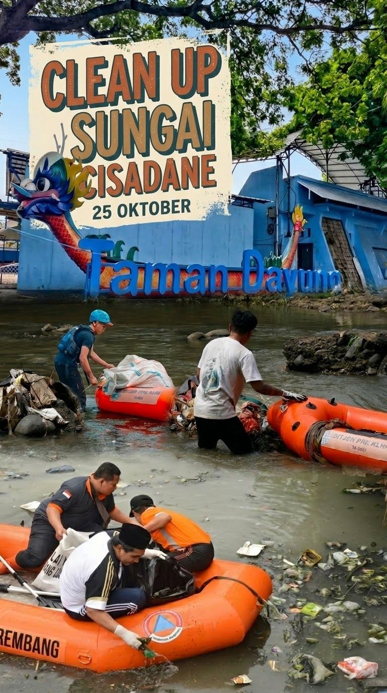 Galeri aktivitas River Clean Up Cisadane ke-2