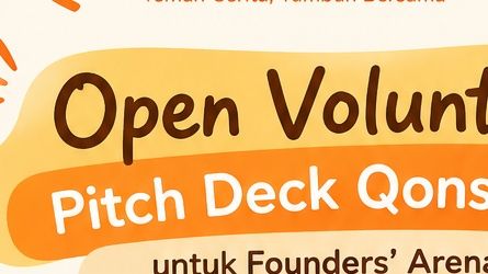 OPEN VOLUNTEER — PITCH DECK QONSULIN.ID 