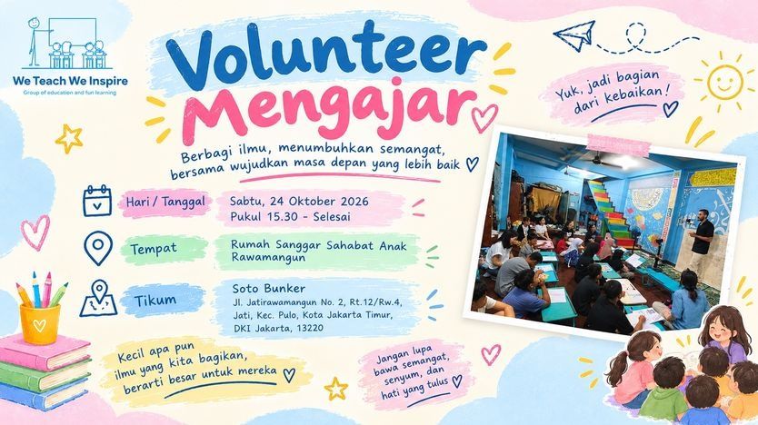 Mengajar Rumah Sanggar Sahabat Rawamangun