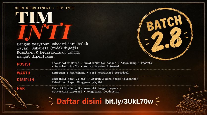 Tim Inti Masytour Unheard – Batch 2.8