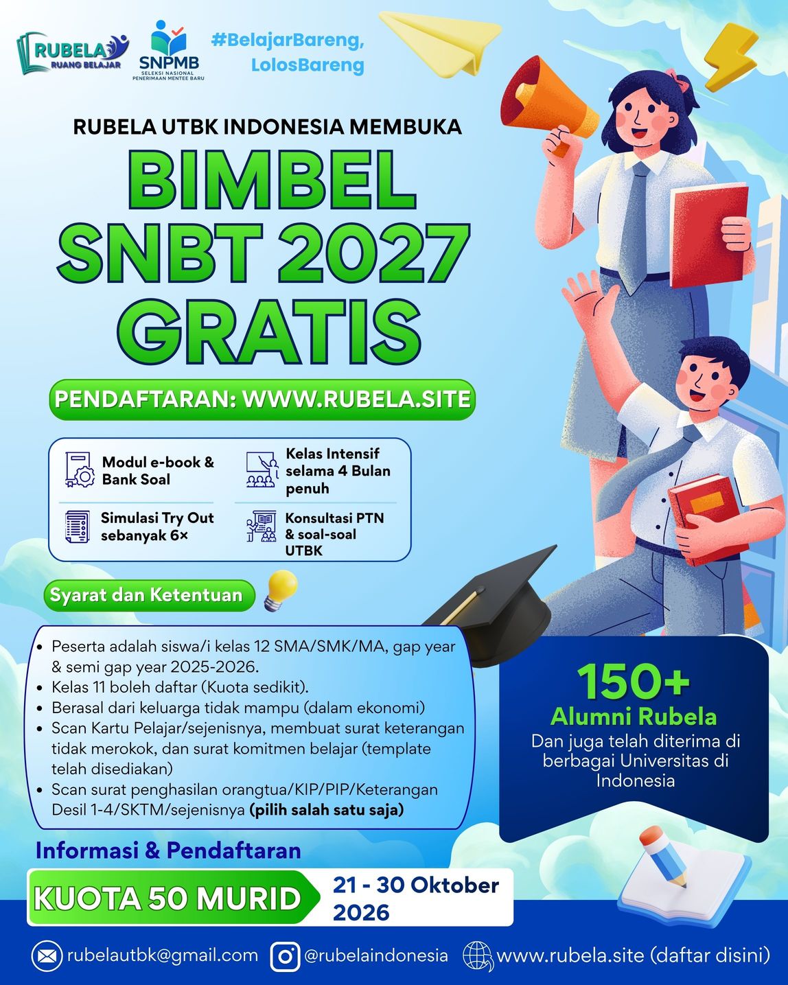 Galeri aktivitas Pendaftaran Siswa/Siswi Bimbel UTBK RUBELA ke-2