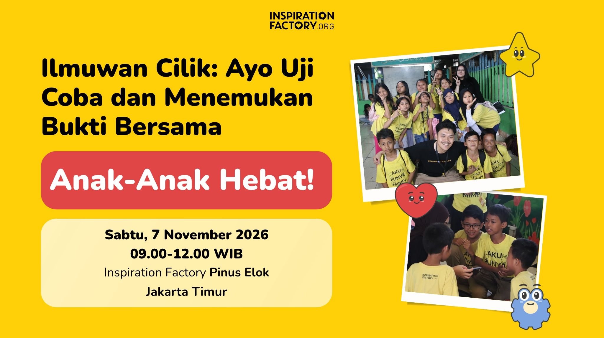 ILMUWAN  CILIK: AYO UJI COBA DAN MENEMUKAN BUKTI!