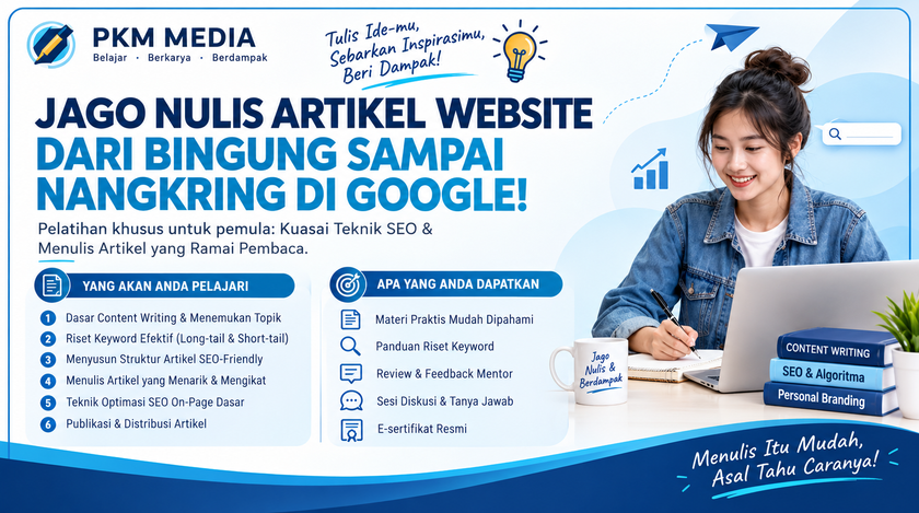 Galeri aktivitas Jago Nulis Artikel Website dari Nol ke-2